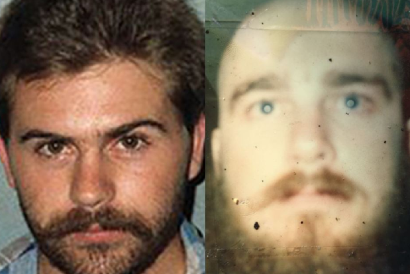 Derek Van Der Poel (left) and Robert Grayson were last seen minding a marijuana crop in 1993.