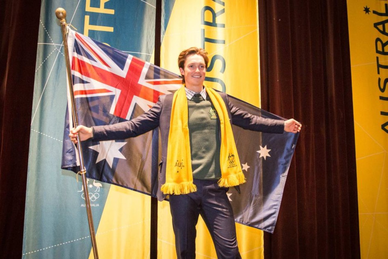 Snowboarder Scotty James will be Australia's flag bearer.