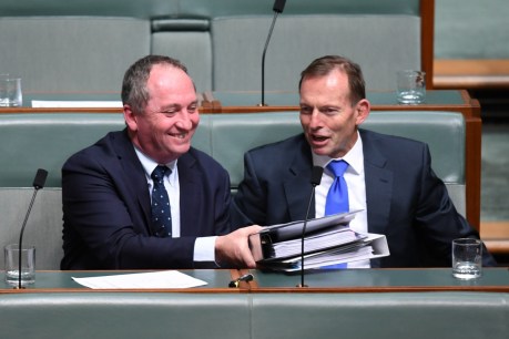 Media adviser sacked over email meme mocking Barnaby Joyce and Tony Abbott