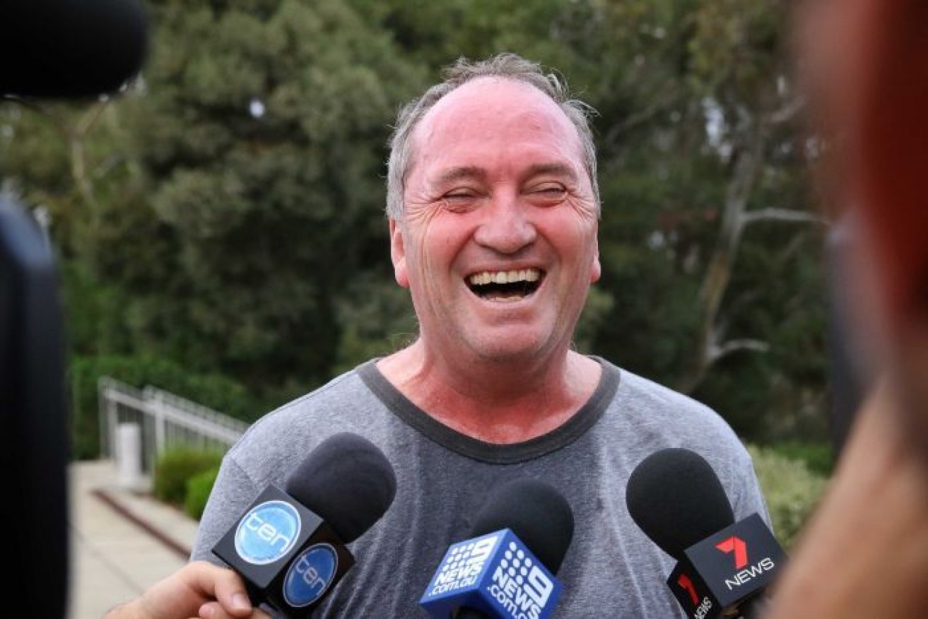 Barnaby Joyce and partner Vikki Campion will soon have another little mouth to feed.
