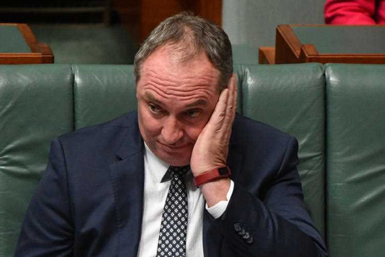 Barnaby Joyce has stepped down from the leadership of the National Party, paving the way for a partyroom contest on Monday. 