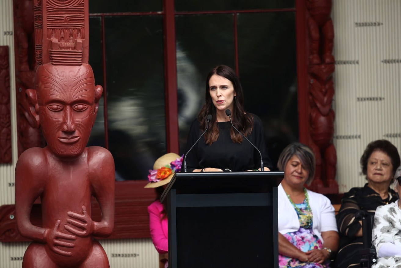 Jacinda Ardern began her speech with an extended introduction in Maori. 