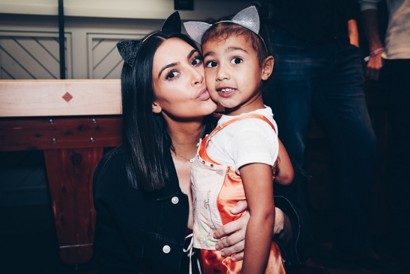 Kim Kardashian has enlisted four-year-old daughter North as her amateur photographer.