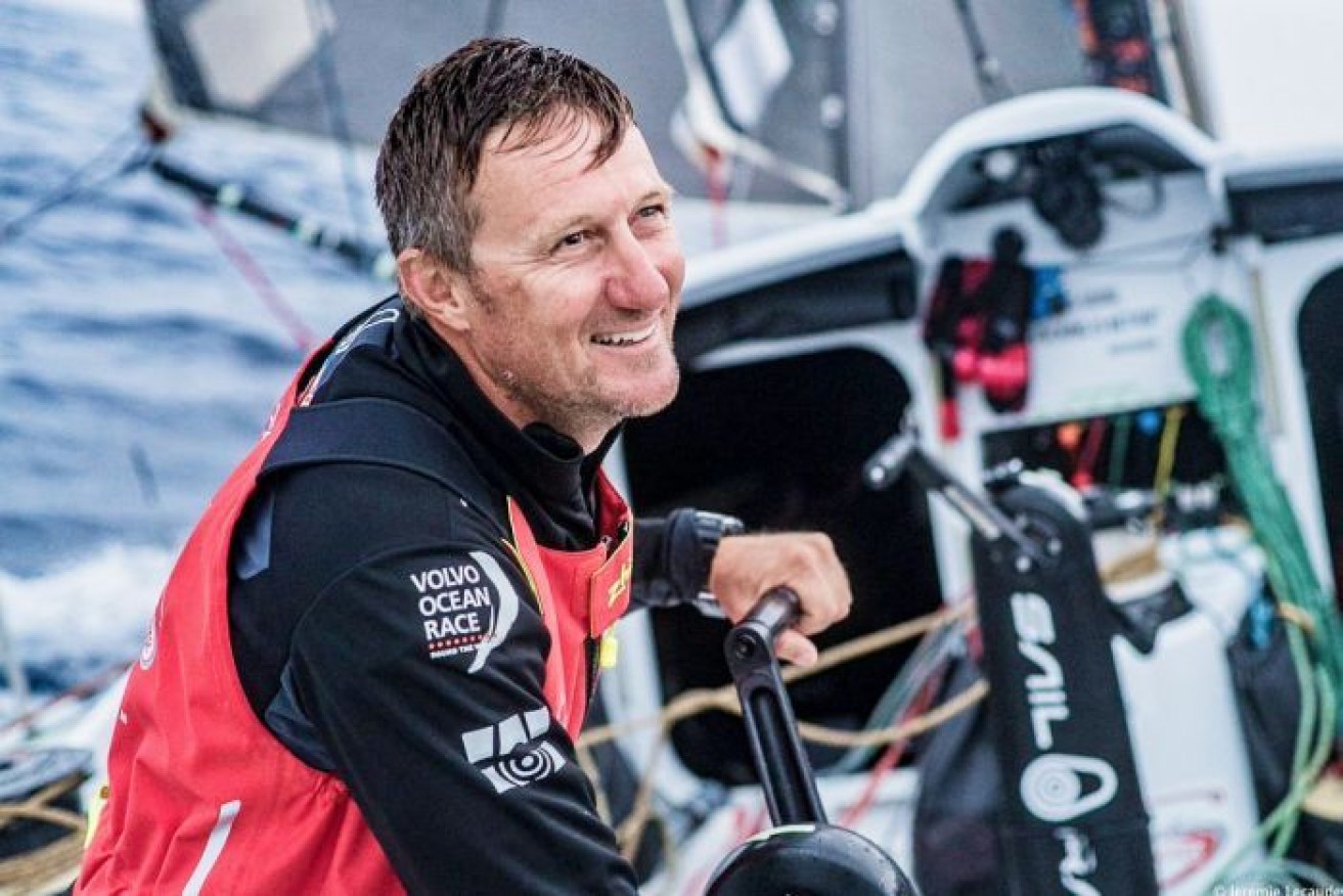 Adelaide sailor John Fisher was competing in the Volvo Ocean Race when he fell overboard. 