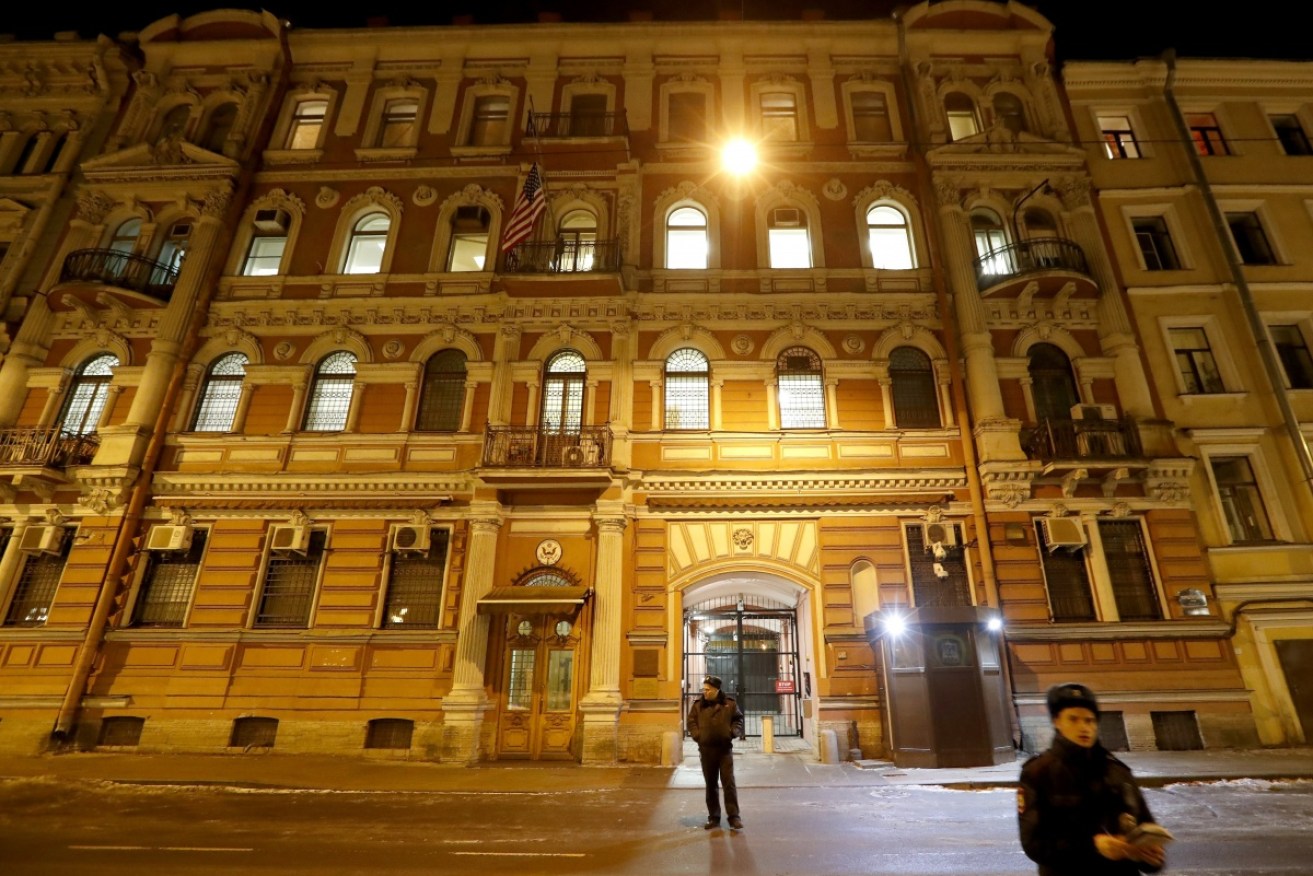 The US Consulate General in St Petersburg, Russia, which has been closed. 