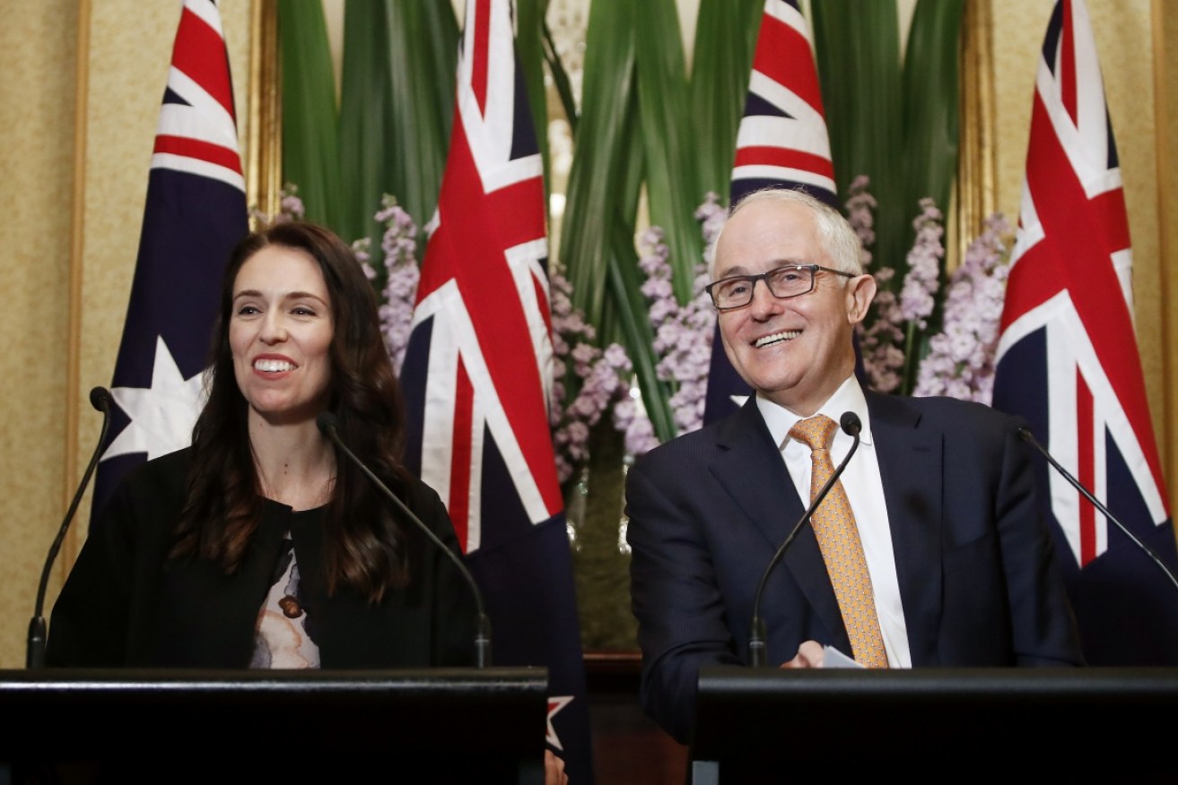 All smiles, between the New Zealand and Australian Prime Ministers, but the deportation issue is causing angst.  