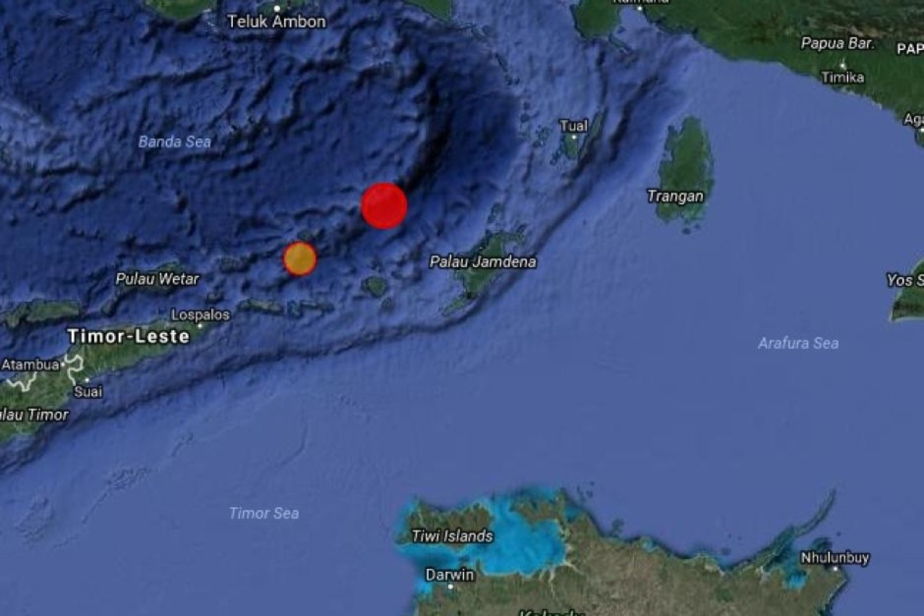 Two earthquakes in the Banda Sea have been felt in Darwin in less than 12 hours.