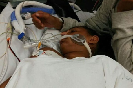 WA tap-shock girl defies the odds to breathe on her own