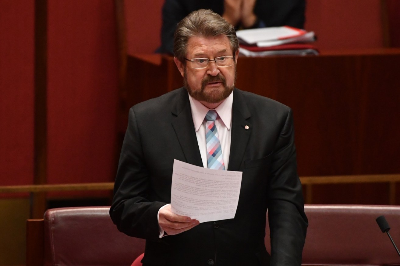 Derryn Hinch says he had a couple of glasses of wine before the fall.