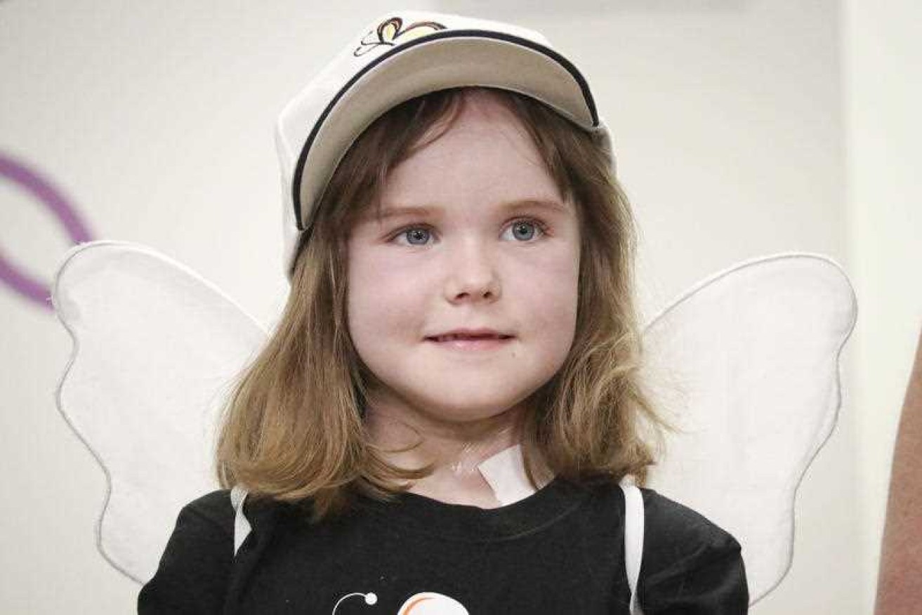 Freyja Christiansen is heading home after undergoing an Australian-first robotic surgery to remove tumours.