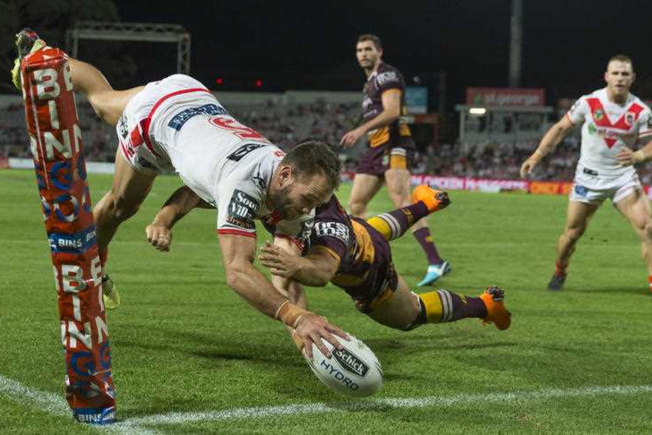 Jason Nightingale's sensational try was one of many for the Dragons.