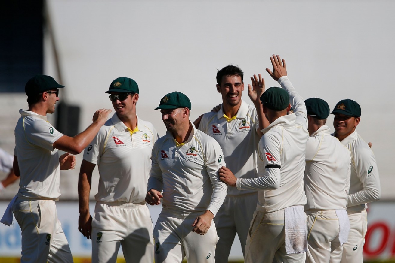 Mitchell Starc was denied a hat-trick opportunity when umpires called end to day four due to poor lighting.