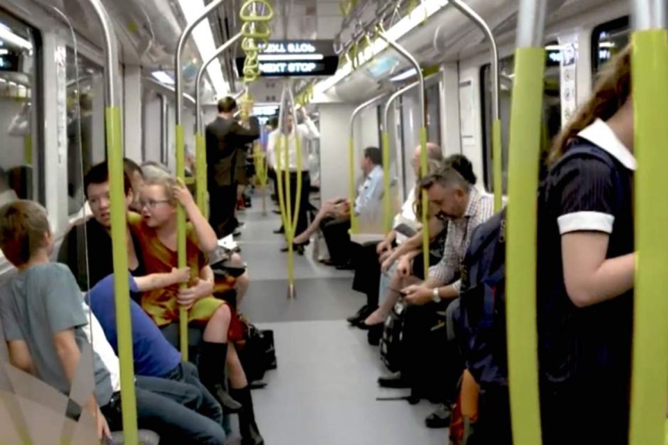 The driverless trains have less seats than their double-decker counterparts.