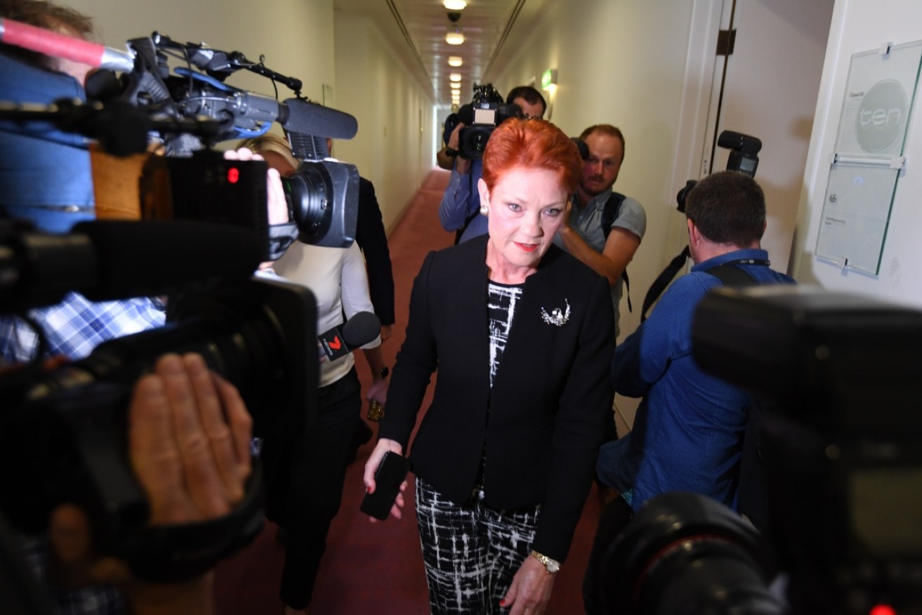 Pauline Hanson had ruled out supporting the full company tax package but on Thursday backflipped.