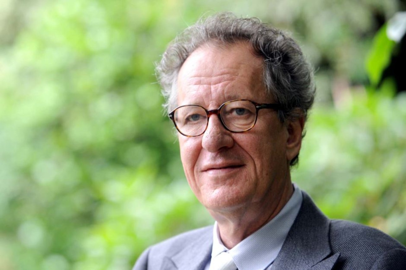 Actor Geoffrey Rush was no in court Tuesday. 