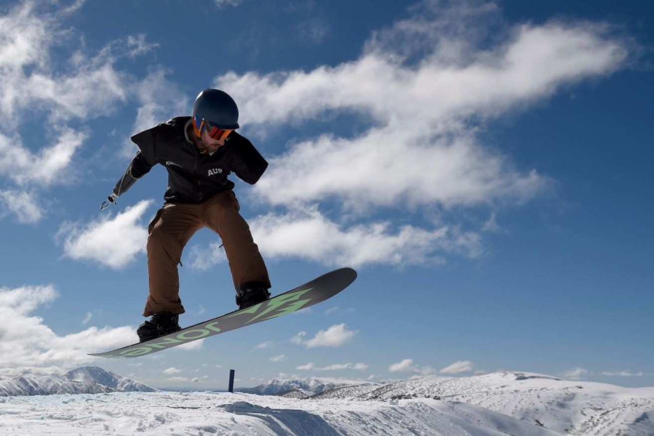 Sean Pollard first attempted snowboarding in 2015.