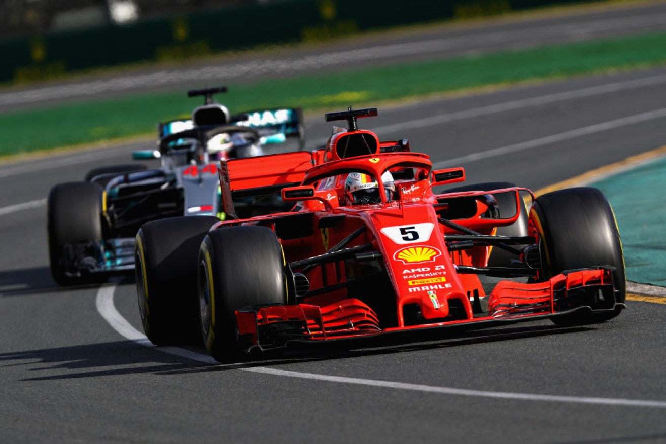 Fan favourite: Ferrari ace Sebastian Vettel won the 2018 race in Melbourne. 
