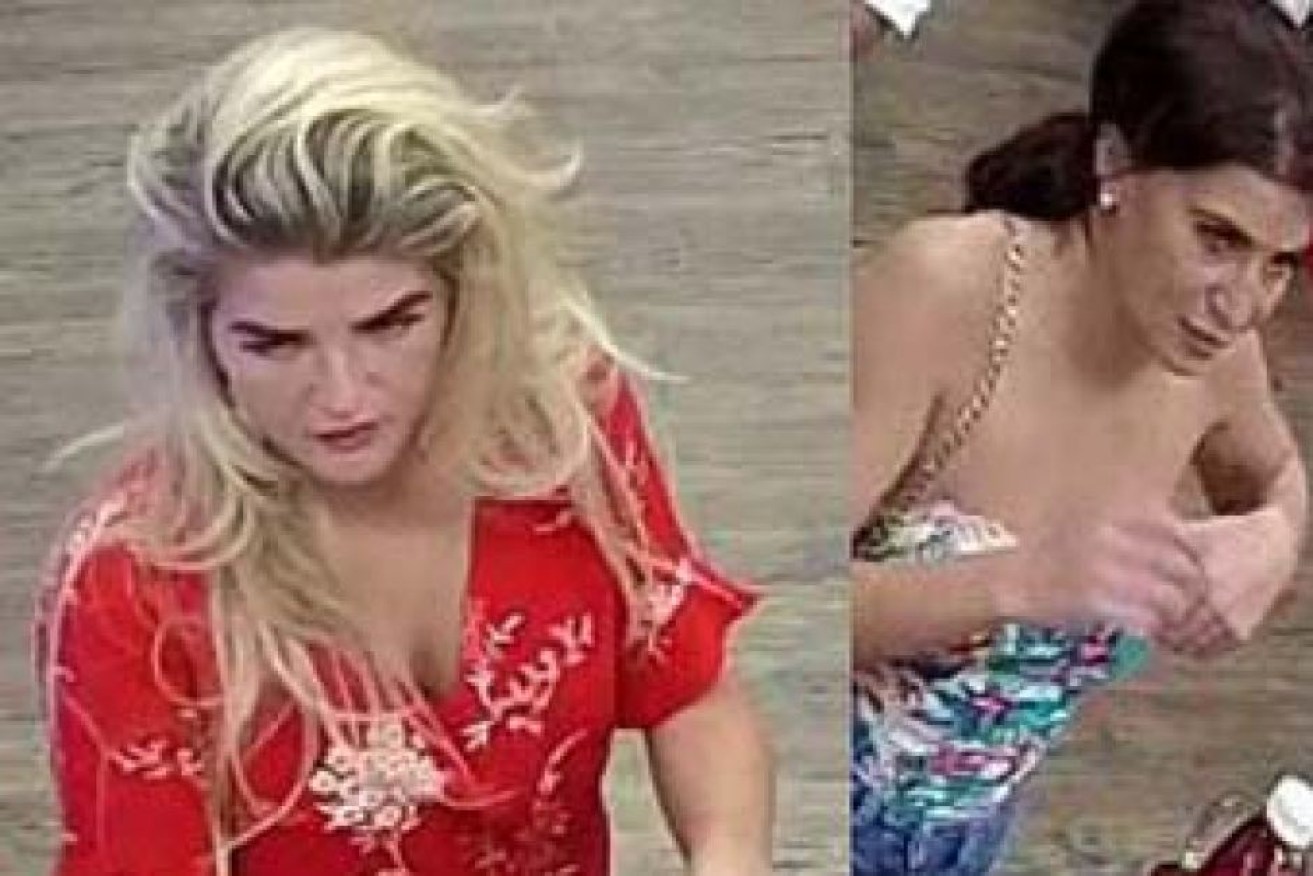Queensland police allege these two women have been working in groups in scams and stealing offences.