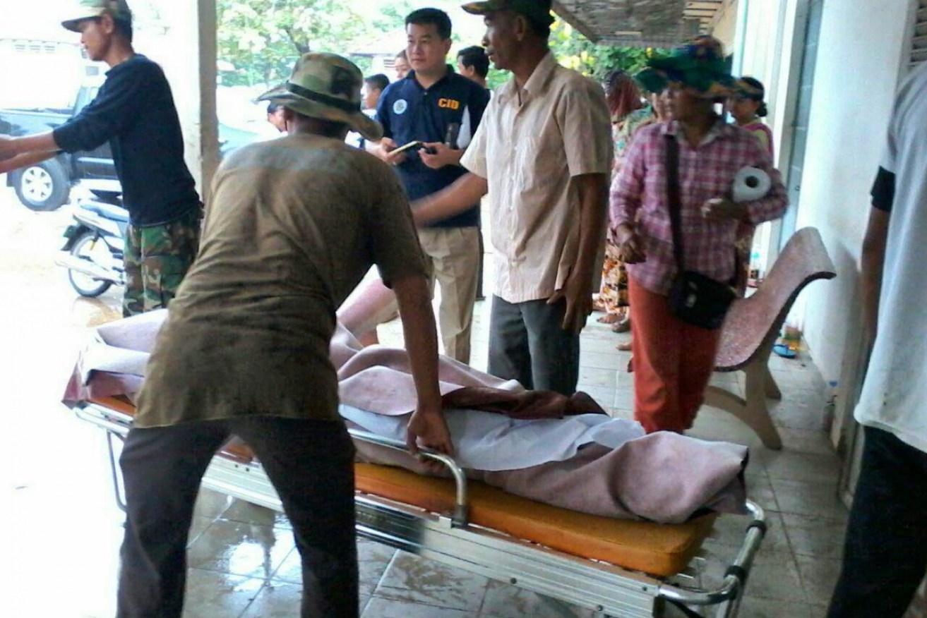 An Australian has been killed and another injured after a landmine exploded in Cambodia.
