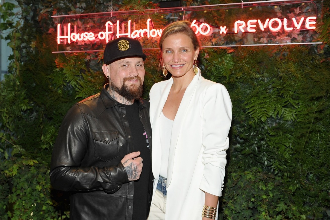 Cameron Diaz and her husband, Benji Madden, during a rare public outing in 2016.