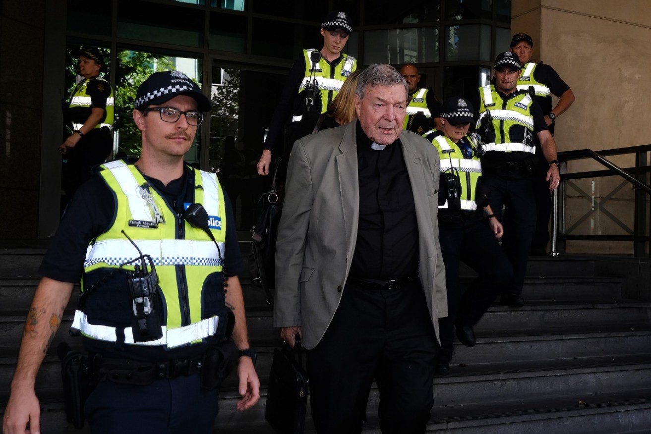 Cardinal George Pell faced a dramatic first open session on Wednesday.