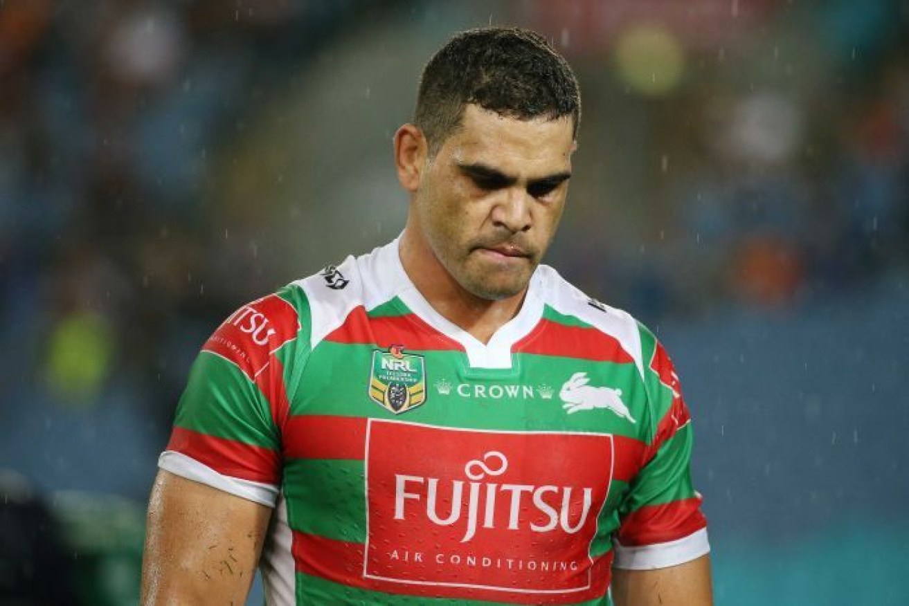 Greg Inglis was allegedly the victim of racial abuse from someone in the crowd at Souths' game against Penrith.  