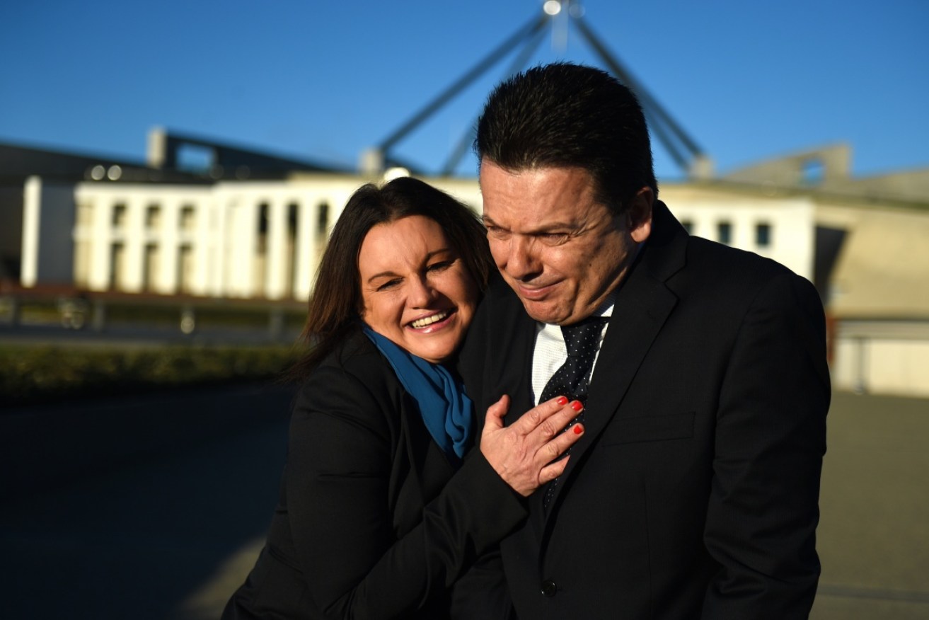Jacqui Lambie and Nick Xenophon were both federal senators on the crossbench. 
