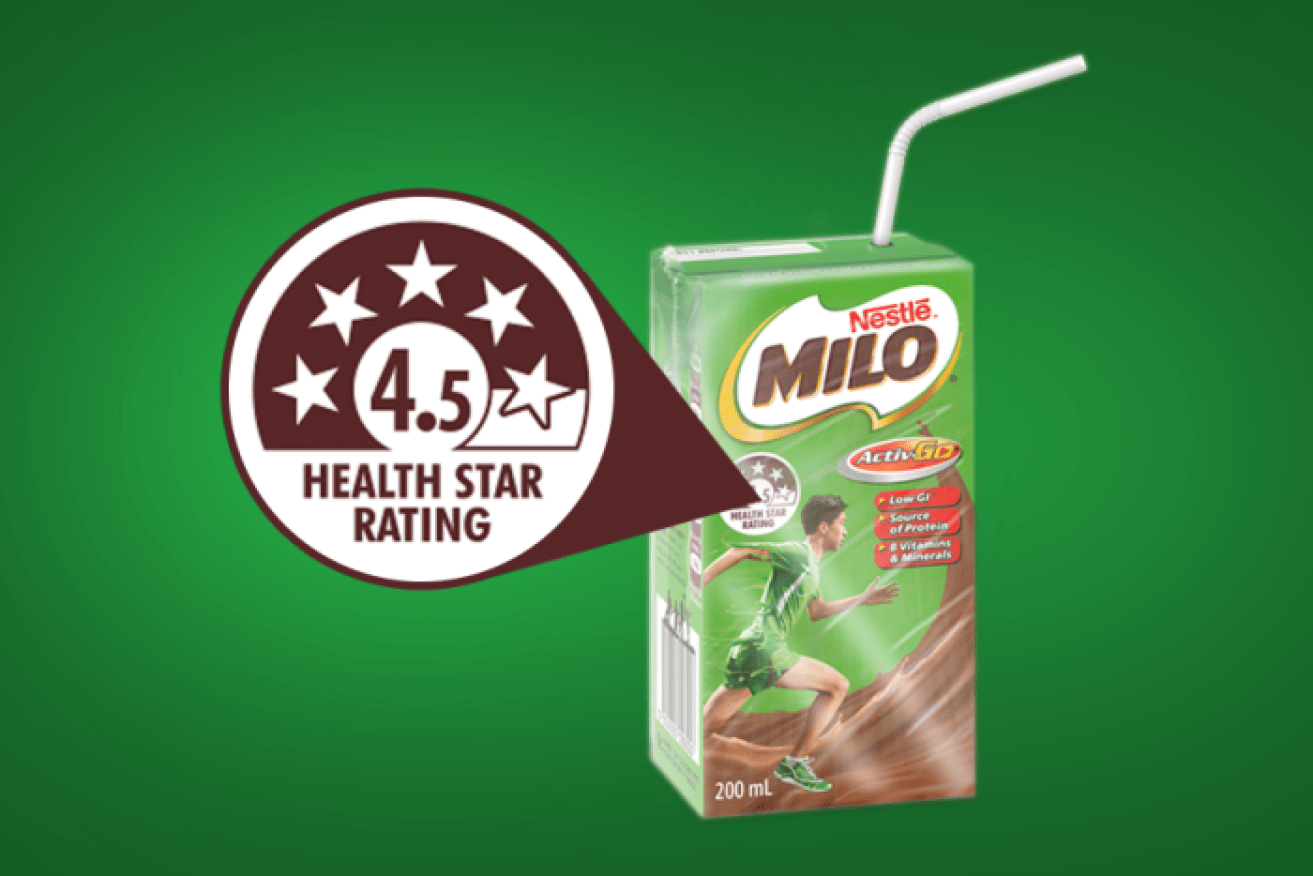 Nestle has bowed to pressure on Milo's health star rating. 