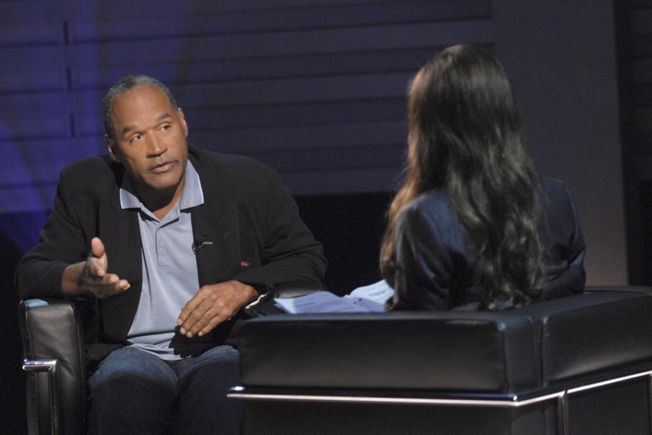 OJ Simpson broke into bouts of nervous laughter regularly throughout the 2006 interview. 