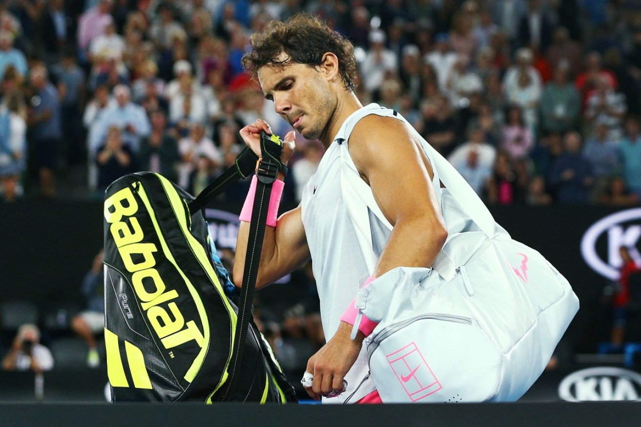 Rafael Nadal pulled out in his quarter-final match against Marin Cilic of Croatia due to injury at the Australian Open on January 23.