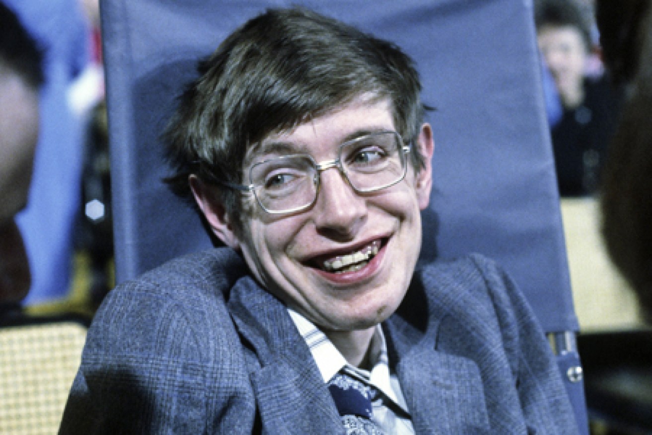 Stephen Hawking in his younger days. 