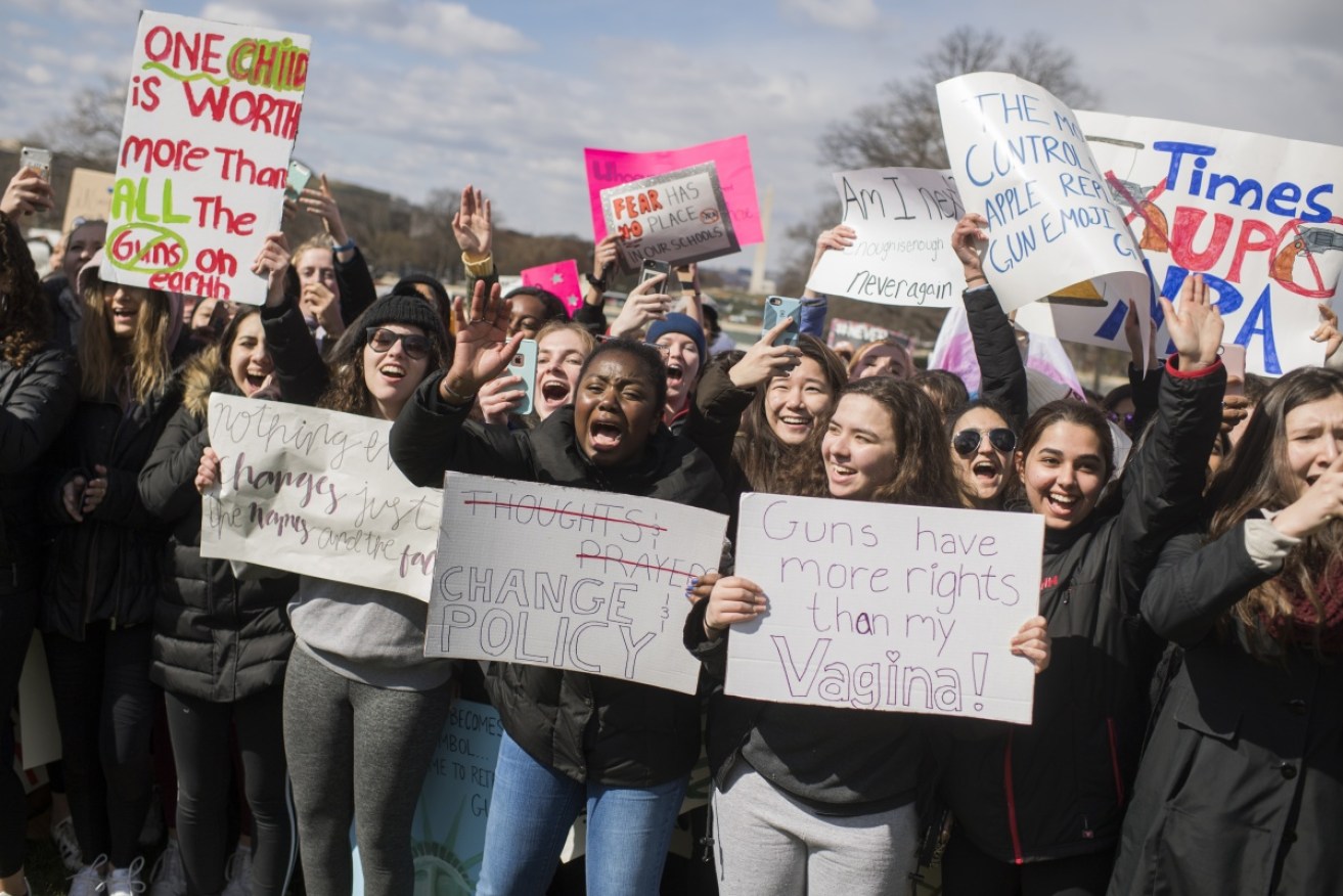 Students all over the United States have walked out of school to protest against gun violence.