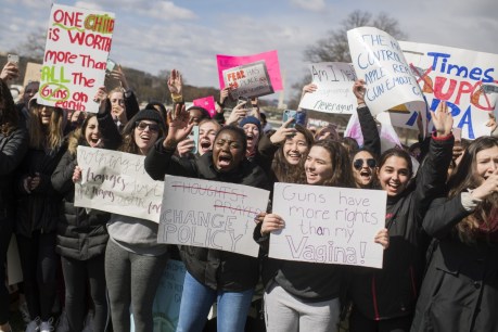 US students walkout over gun violence in schools