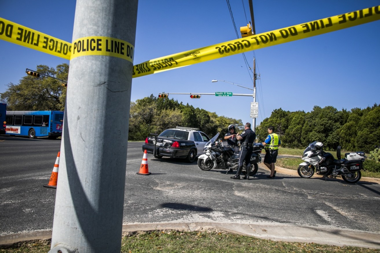 Police are investigating the bombing which injured two and is the fourth similar bombing in three weeks in the Austin area.