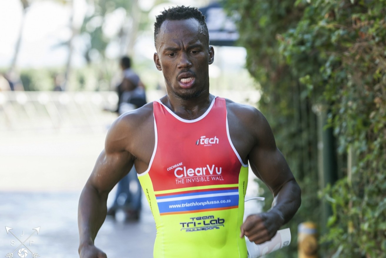 Triathlete Mhlengi Gwala was the victim of an unprovoked attack with a chainsaw.