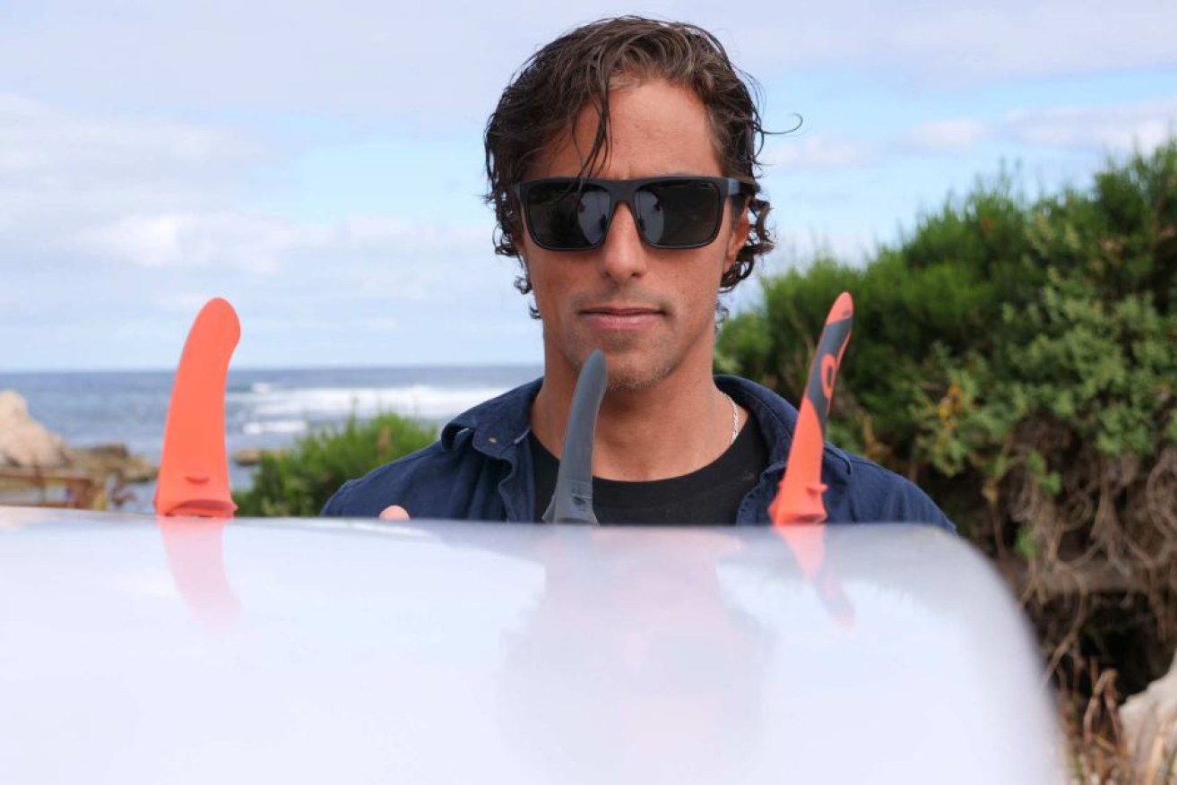 Former pro surfer Jano Belo has been trialling the Quobba fins at his home break of Margaret River.