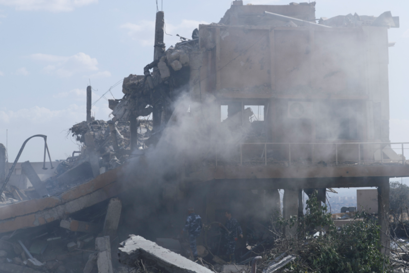 Only rubble is left of the the Scientific Research Center, a chemical-weapons lab in the heart of Damascus.