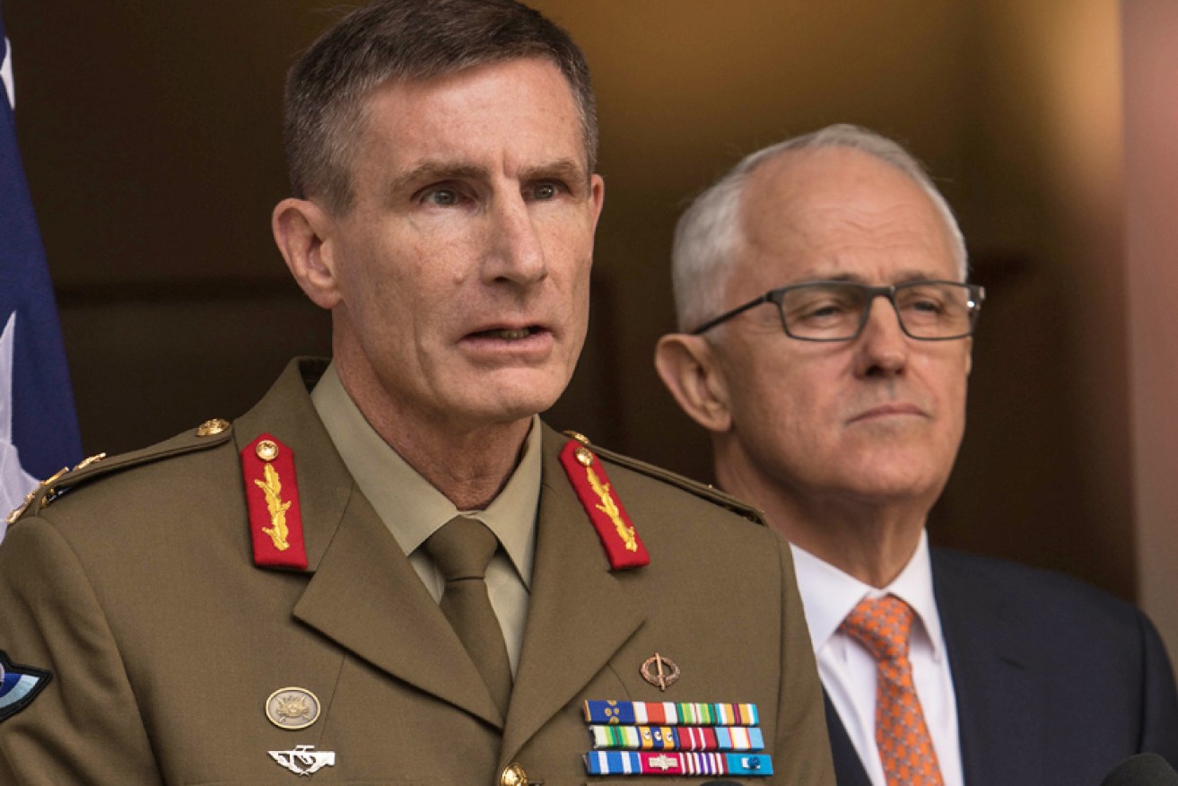 The Prime Minister announced Lieutenant General Angus Campbell as the new Chief of the Defence Force on Monday.