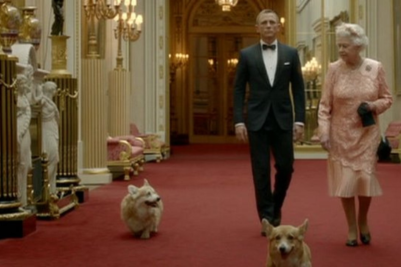 Willow (left) starred with Daniel Craig, the Queen and fellow corgi Holly in a sketch for the 2016 London Olympics.