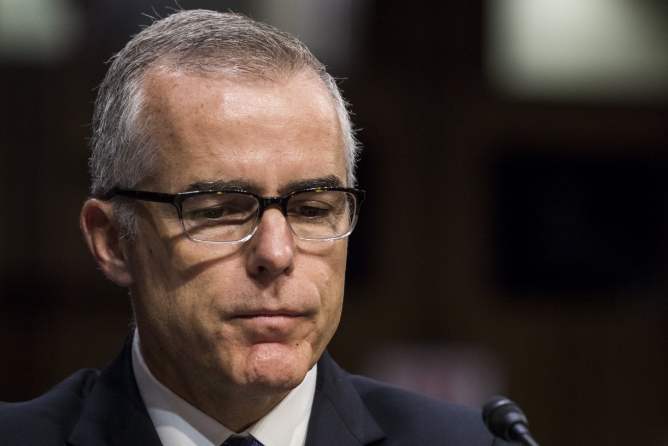 The Department of Justice has reportedly sent a criminal referral on ex-FBI deputy director Andrew McCabe.