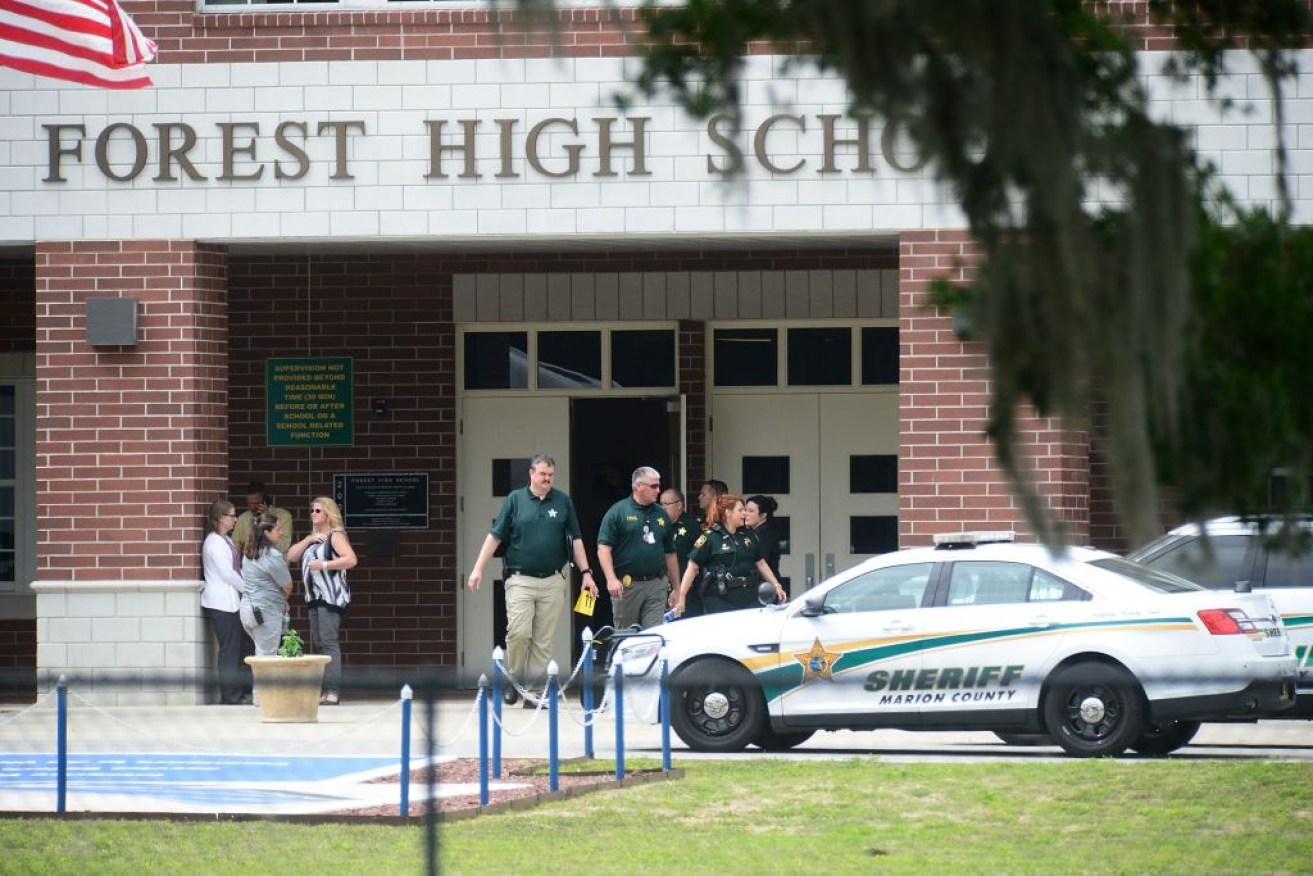 Only one student received minor injuries and the suspect was arrested three minutes after his rampage.