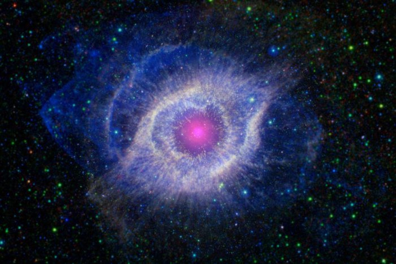 The Helix Nebula is an example of a low mass star that has died and thrown out elements such as carbon and nitrogen.