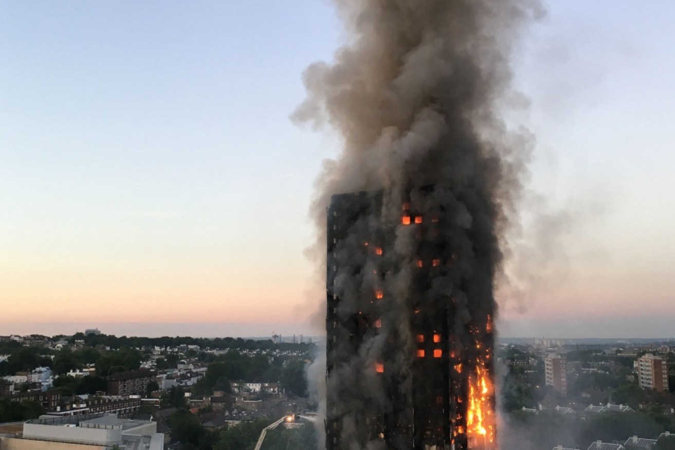 Flammable cladding on the Grenfell Tower was blamed for accelerating the fire.