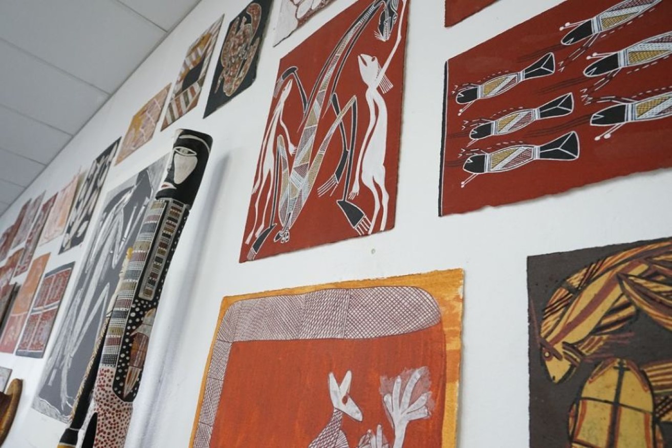 The exhibition showcases "the playful side" of Injalak art.