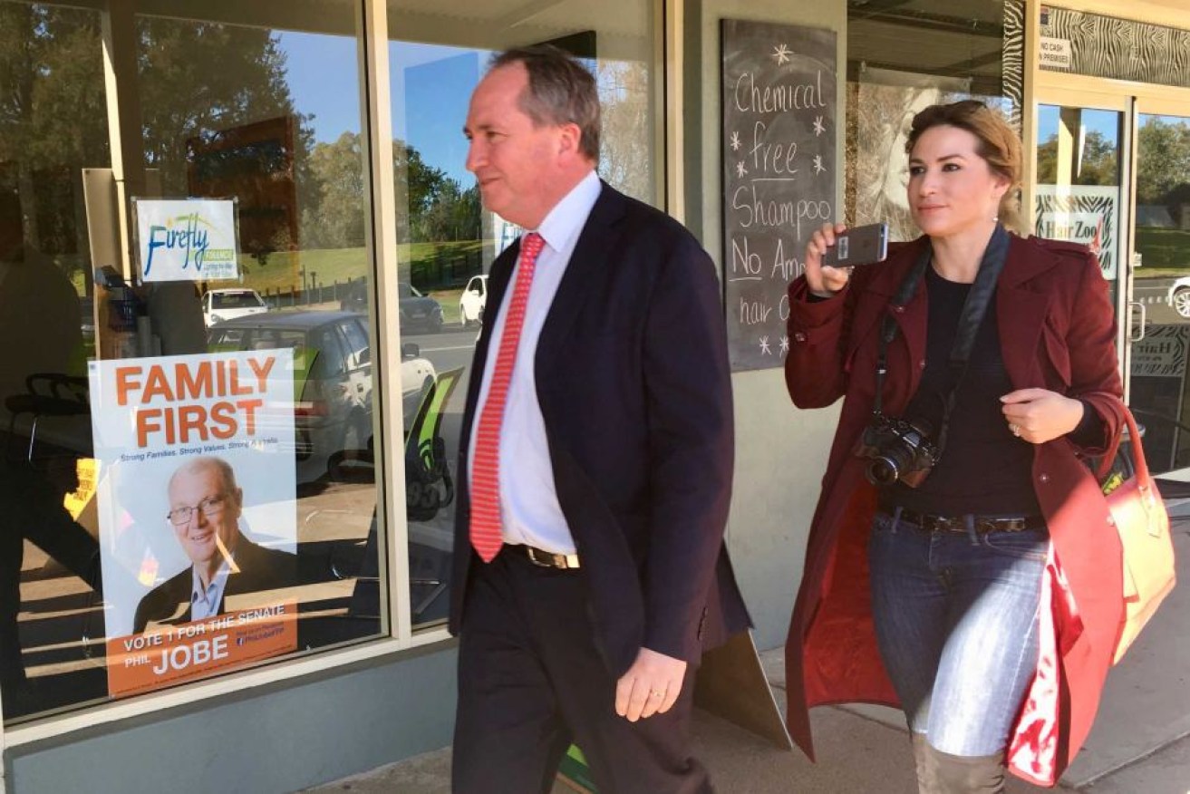 The relationship between Barnaby Joyce and Vikki Campion was revealed by a daily newspaper.