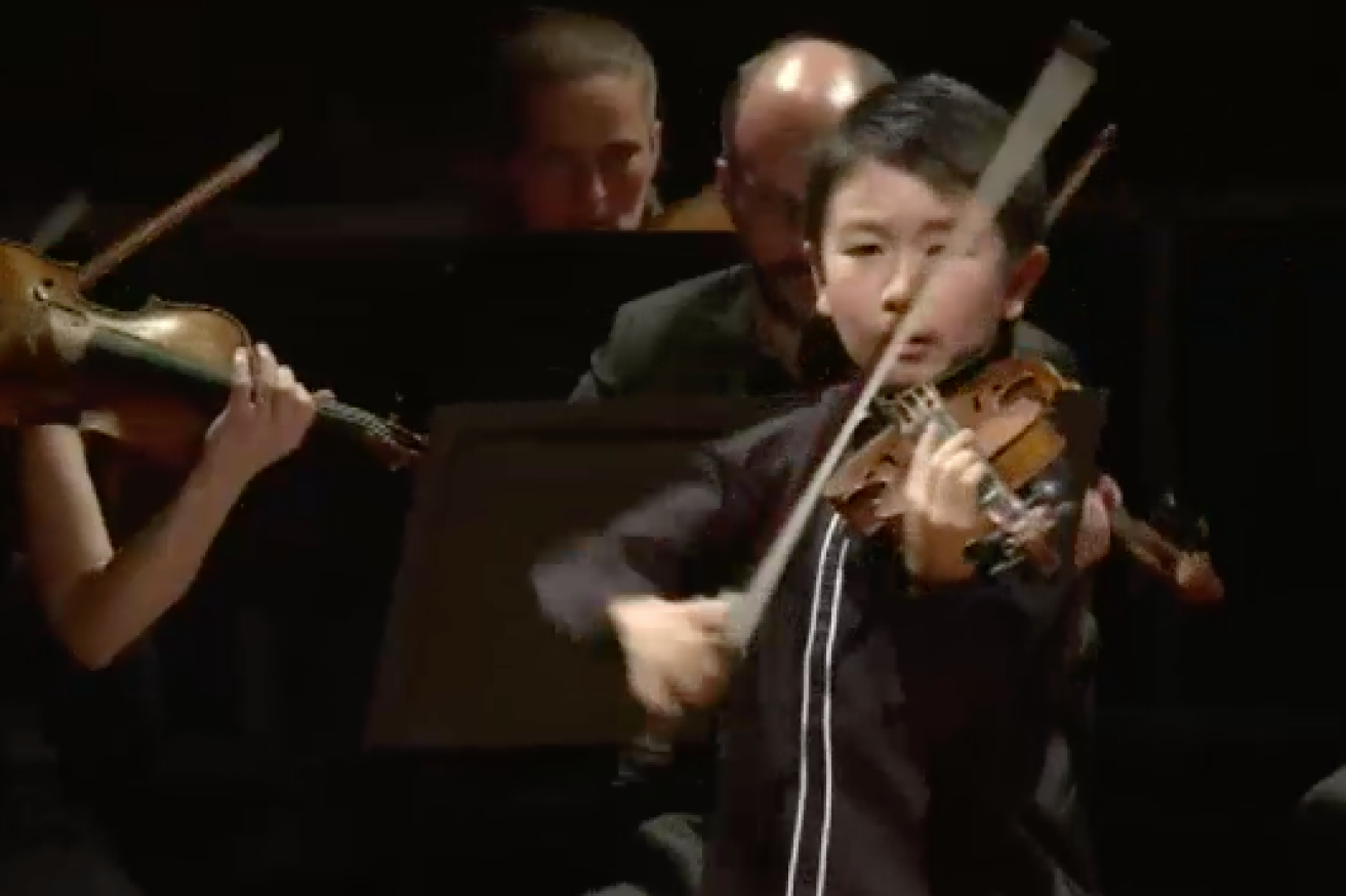 10-year-old Australian violinist Christian Li.
