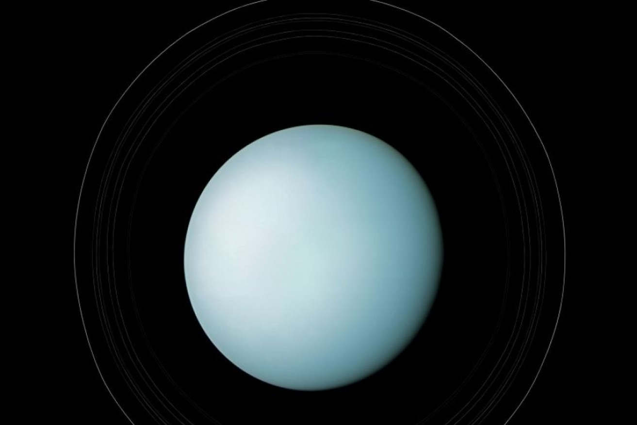 Scientists spotted the noxious gas swirling above the clouds in Uranus's atmosphere.