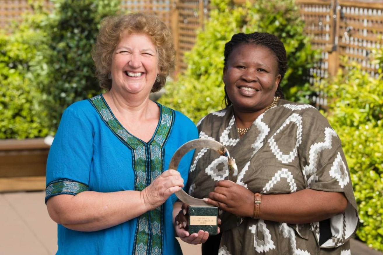 Liz McDaid and Makona Lekalakala were awarded the 2018 Goldman Environmental Prize.