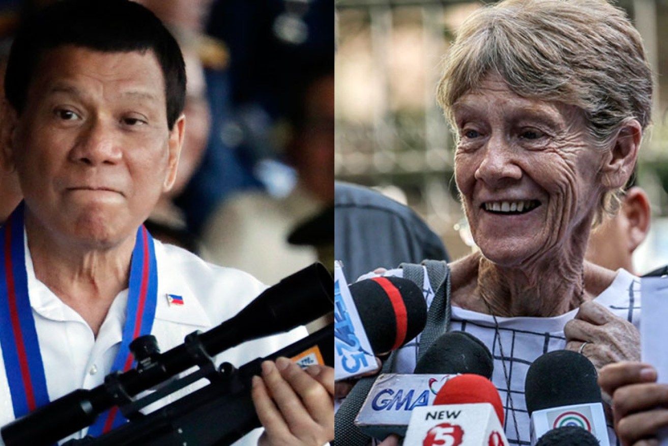 President Rodrigo Duterte accused the nun of "disorderly conduct".