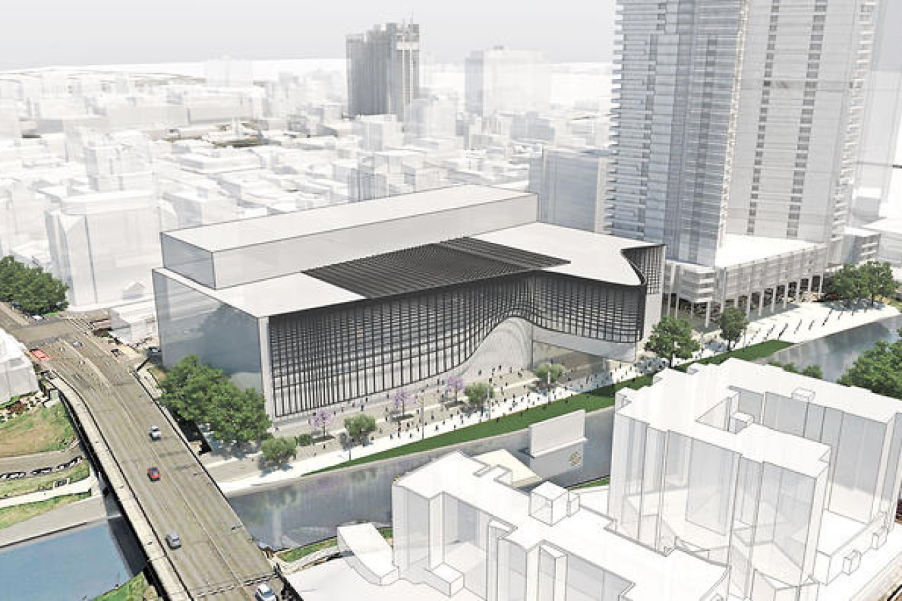 An artist's impression of the proposed new home for the Powerhouse Museum.